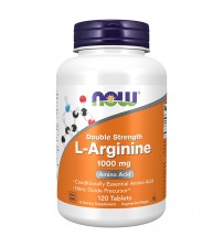 L-Аргінін Now Foods L-Arginine Double Strength 1000mg 120tabs